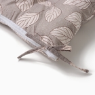 Подушка на стул «Этель. Листья», 40×40 см, серая - Фото 4