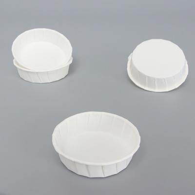 Форма для выпечки капкейков и маффинов, бумажная, круглая «Маффин», белый, 7.5×2.5 см