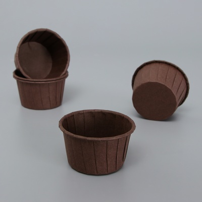 Форма для выпечки кексов бумажная UPAK LAND «Маффин», 6.5×5×3 см, одноразовая, коричневая