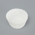 Форма для выпечки кексов бумажная UPAK LAND, 3.5×2.5 см, одноразовая, белая - Фото 2