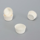 Форма для конфет бумажная UPAK LAND, 2.3×1.5 см, одноразовая, белая - Фото 1