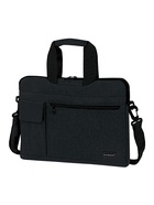 Сумка портфель HEIKKI NOVATION (ХЕЙКИ) с отделением для ноутбука 13-14", багажная лента, черная, 28х38х3 см, 272594 - Фото 1