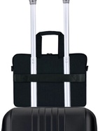 Сумка портфель HEIKKI NOVATION (ХЕЙКИ) с отделением для ноутбука 13-14", багажная лента, черная, 28х38х3 см, 272594 - Фото 5