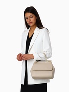 Сумка женская мессенджер TEXTURA на магните, 25×9×17 см, молочная - Фото 2