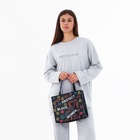 Сумка женская на молнии, цвет чёрный - фото 27396128