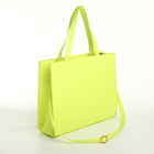 Сумка женская на молнии, цвет салатовый - фото 25511318