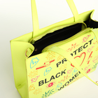 Сумка женская на молнии, цвет салатовый - фото 25511321