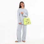 Сумка женская на молнии, цвет салатовый - фото 27396131