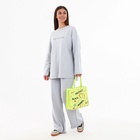 Сумка женская на молнии, цвет салатовый - фото 27396133