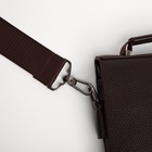 Сумка планшет мужская TEXTURA, 2 отдела на молнии, наружный карман, 19×3×23 см, коричневая - Фото 10