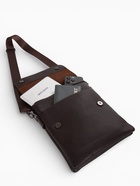 Сумка планшет мужская TEXTURA, 2 отдела на молнии, наружный карман, 23×4×26 см, коричневая - Фото 12