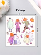 Переводные тату на тело цветные «Приведения и тыквы», 10×10 см - Фото 2