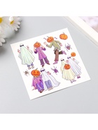 Переводные тату на тело цветные «Приведения и тыквы», 10×10 см - Фото 4