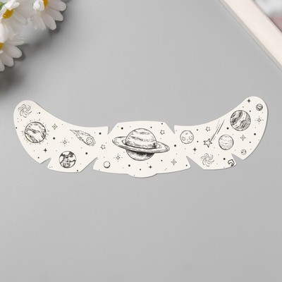 Переводная тату на тело чёрная «Веснушки. Космос», 16×5 см