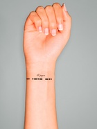 Переводная тату на тело чёрная «Браслет. Я рядом. Азбука Морзе», 20×3 см - Фото 3