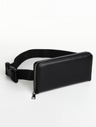 Сумка мужская через плечо TEXTURA, портмоне - клатч, на молнии, чёрная - Фото 5