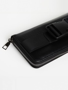 Сумка мужская через плечо TEXTURA, портмоне - клатч, на молнии, чёрная - Фото 4