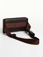 Сумка мужская через плечо TEXTURA, портмоне - клатч, на молнии, коричневая - Фото 3