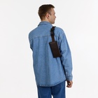 Сумка мужская через плечо TEXTURA, портмоне - клатч, на молнии, коричневая - Фото 9