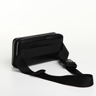 Сумка мужская на плечо TEXTURA, портмоне - клатч, чёрная - Фото 4