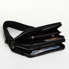 Сумка мужская на плечо TEXTURA, портмоне - клатч, чёрная - Фото 2
