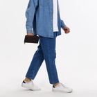 Сумка мужская на плечо TEXTURA, портмоне-клатч, на молнии, коричневая - Фото 11