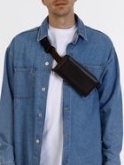 Сумка мужская на плечо TEXTURA, портмоне-клатч, на молнии, коричневая - Фото 7