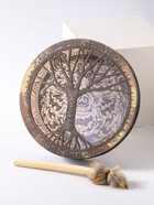 Шаманский бубен «Медведь», музыкальный инструмент, с колотушкой, 5×25×25 см - фото 122952864