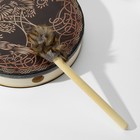 Шаманский бубен "Древо жизни и птицы" с колотушкой 5х25х25 см - фото 25460909