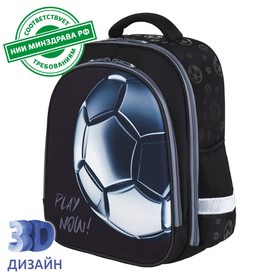 Рюкзак 2 отделения, 36х28х14 см, BRAUBERG KIDS STANDARD Score ball, 3D панель