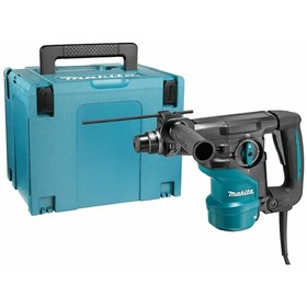 Перфоратор Makita HR3001CJ, 1050 Вт, SDS-plus, 3 реж., 3.9 Дж, 4500 уд/мин, антивибр. ручка