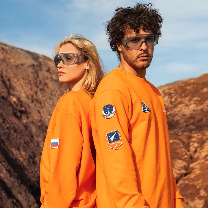 

Свитшот РОСКОСМОС х ONLYTOP, р. XXL, цвет оранжевый
