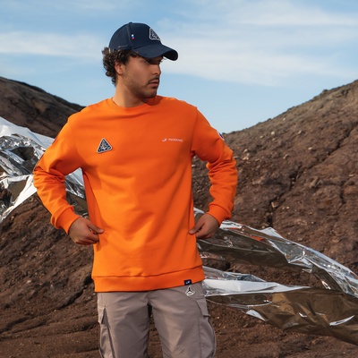 Свитшот РОСКОСМОС х ONLYTOP, р. S, оранжевый