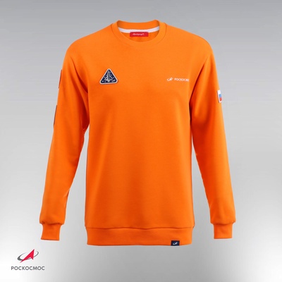 Свитшот РОСКОСМОС х ONLYTOP, р. S, оранжевый