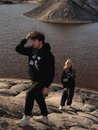 Толстовка с капюшоном РОСКОСМОС х ONLYTOP, р. S, чёрная - Фото 9