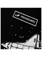Толстовка с капюшоном РОСКОСМОС х ONLYTOP, р. M, чёрная - Фото 10