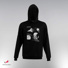 Толстовка с капюшоном РОСКОСМОС х ONLYTOP, р. XL, чёрная - Фото 1