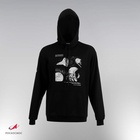 Толстовка с капюшоном РОСКОСМОС х ONLYTOP, р. XL, чёрная - Фото 4