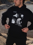 Толстовка с капюшоном РОСКОСМОС х ONLYTOP, р. XXL, чёрная - Фото 7