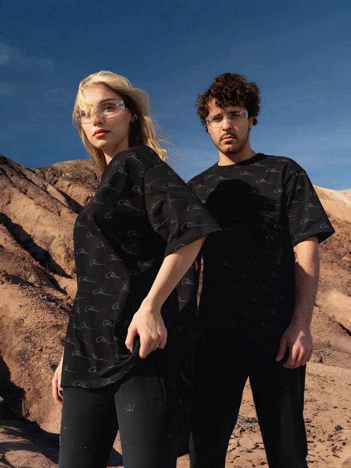 Футболка РОСКОСМОС х ONLYTOP, р. M, чёрная