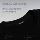 Футболка РОСКОСМОС х ONLYTOP, р. XXL, чёрная - Фото 4