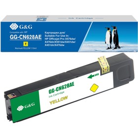 Картридж струйный G&G GG-CN628AE желтый (110мл) для HP Officejet Pro X576dw/X476dn/X551dw/X   107410 10741061