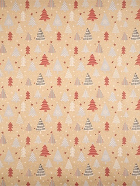 Набор упаковочной бумаги «Новогодняя», 4 листа, 70 × 100 см