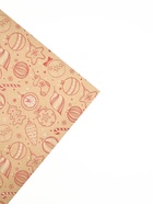 Набор упаковочной бумаги «Новогодняя», 4 листа, 70 × 100 см 10454059