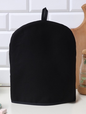 Грелка на чайник Этель Home collection black 28×28 см, 45% лён, 55% хлопок