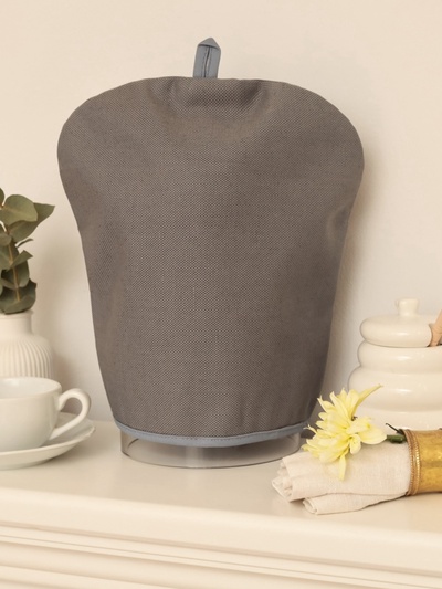 Грелка на чайник Этель Home collection grey 28×28 см, 45% лён, 55% хлопок