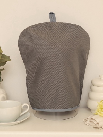Грелка на чайник Этель Home collection grey 28×28 см, 45% лён, 55% хлопок