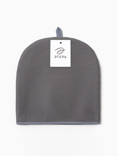Грелка на чайник Этель Home collection grey 28×28 см, 45% лён, 55% хлопок