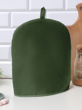 Грелка на чайник Этель Home collection green 28×28 см, 56% лён, 44% хлопок
