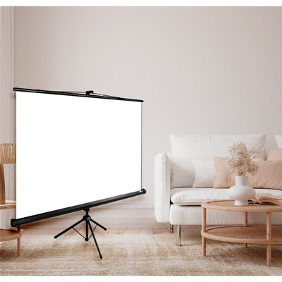 Экран Triscreen Cactus CS-PST-104×186, напольный рулонный, 104.4×186 см, 16:9, чёрный